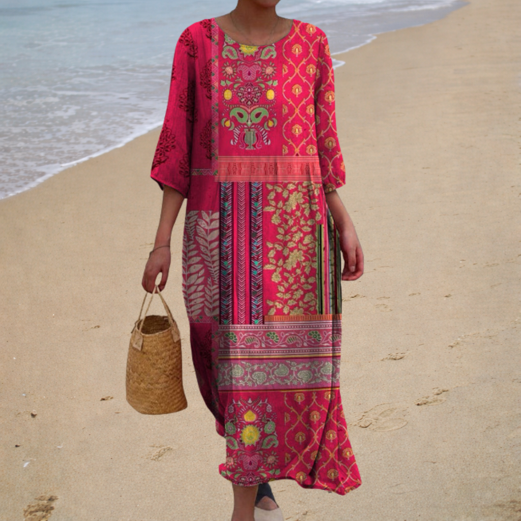 Iris - Robe longue fluide chic et confortable