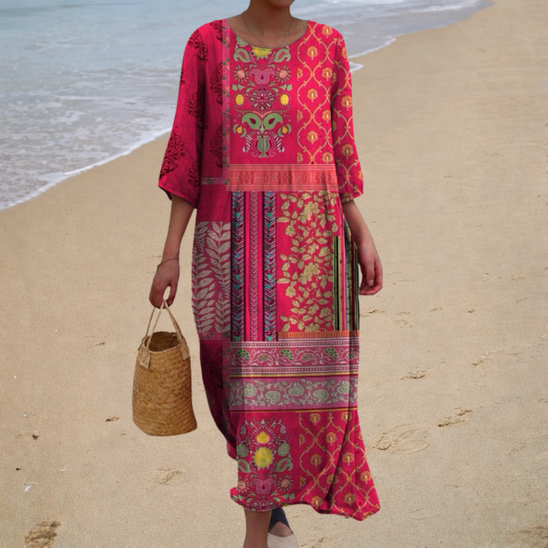 Iris - Robe longue fluide chic et confortable