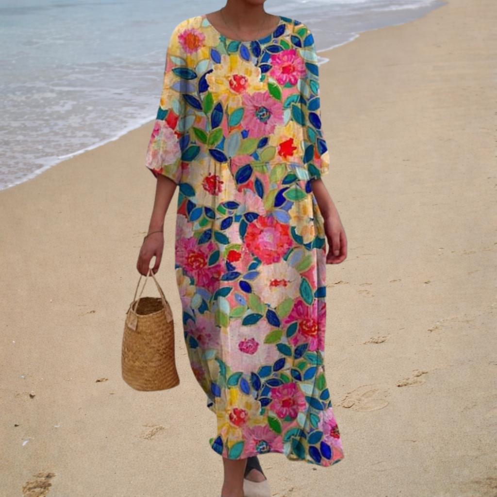 Solène - Robe longue fluide chic et confortable