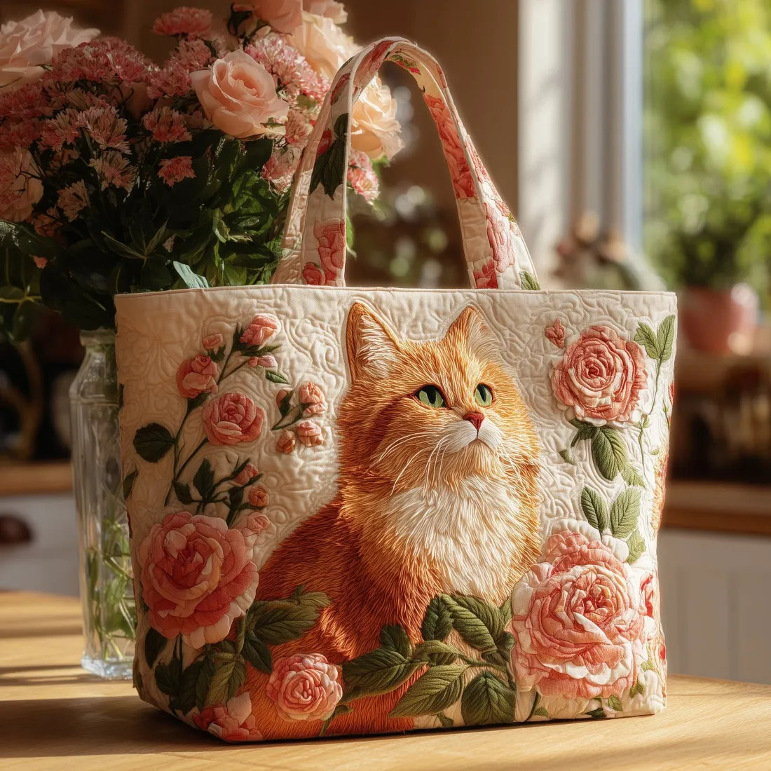 Rose - Sac Fourre-Tout Matelassé