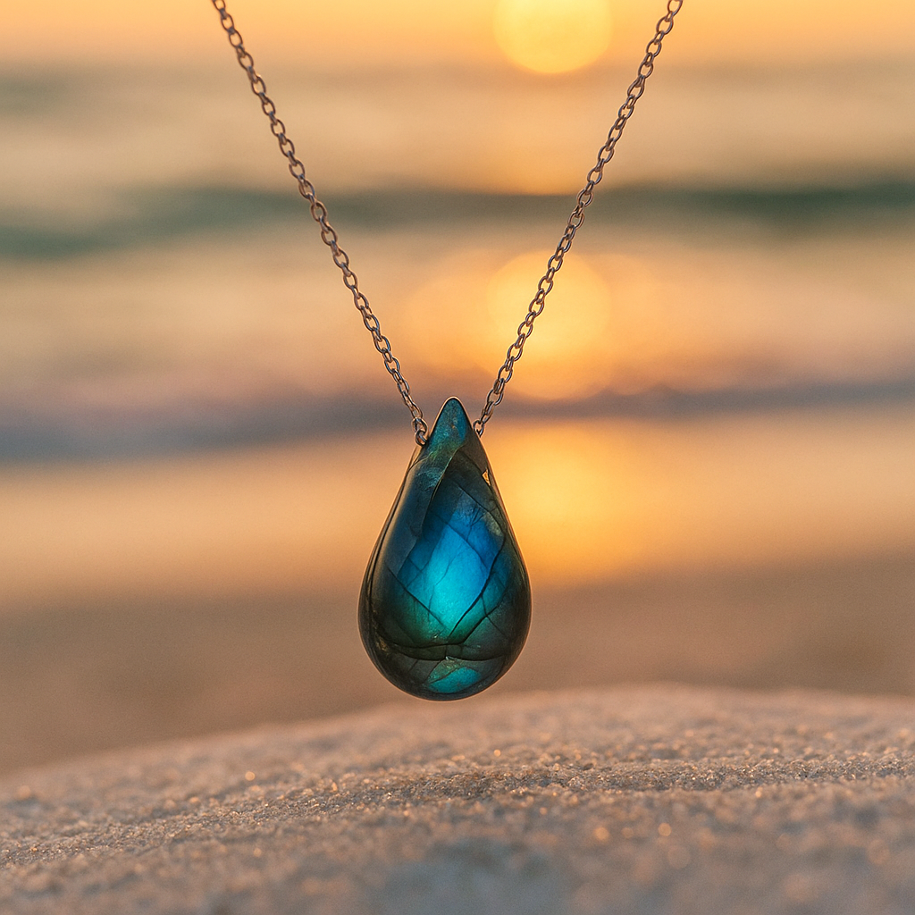 Collier Lagoa de Labradorite