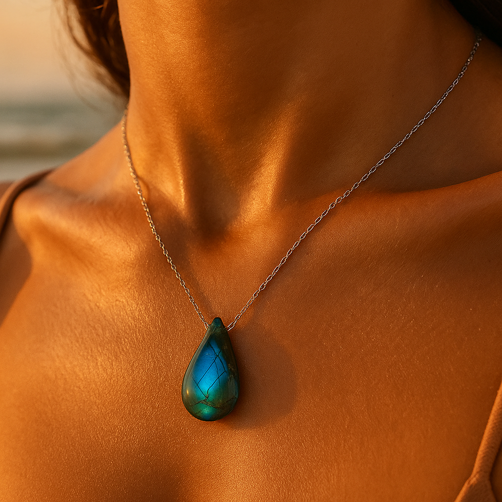Collier Lagoa de Labradorite