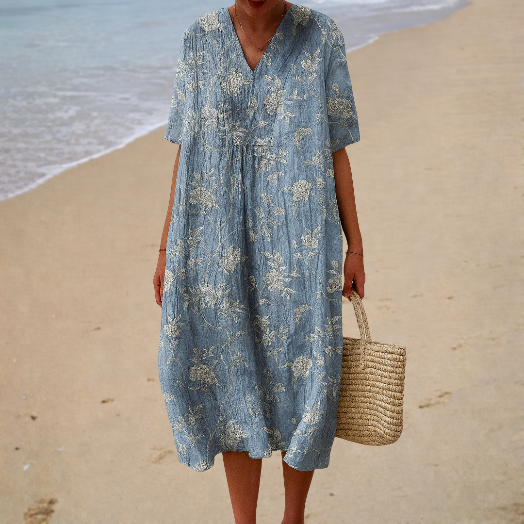 Line - Robe d’Été Imprimée Flatteuse