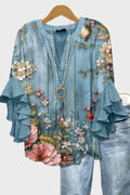 Alberte | Blouse bleu clair