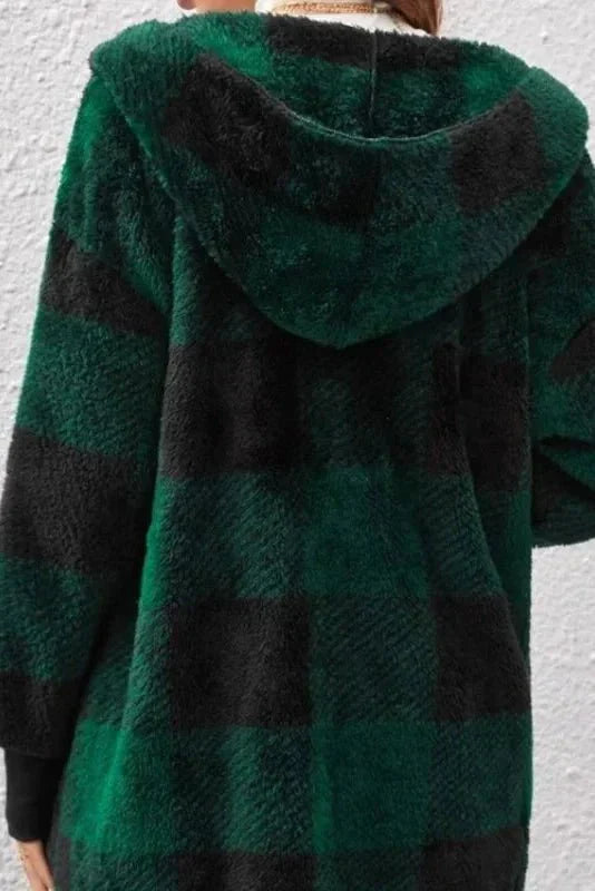 Alberte | Sweat à carreaux avec capuche