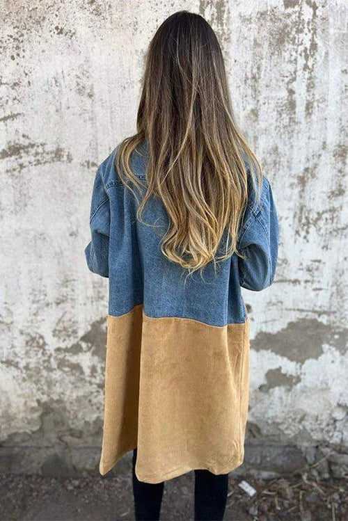Alberte | Veste en jean bicolore