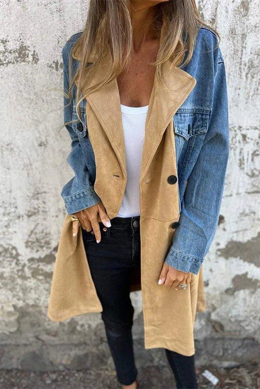 Alberte | Veste en jean bicolore