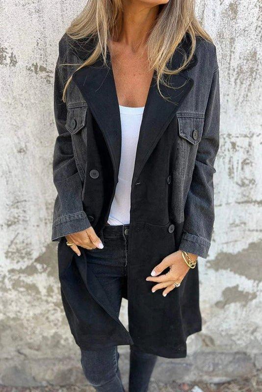 Alberte | Veste en jean bicolore