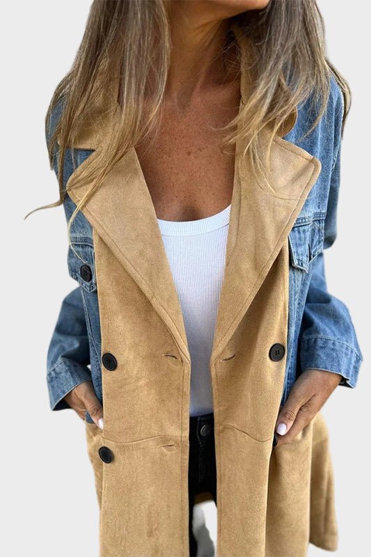 Alberte | Veste en jean bicolore