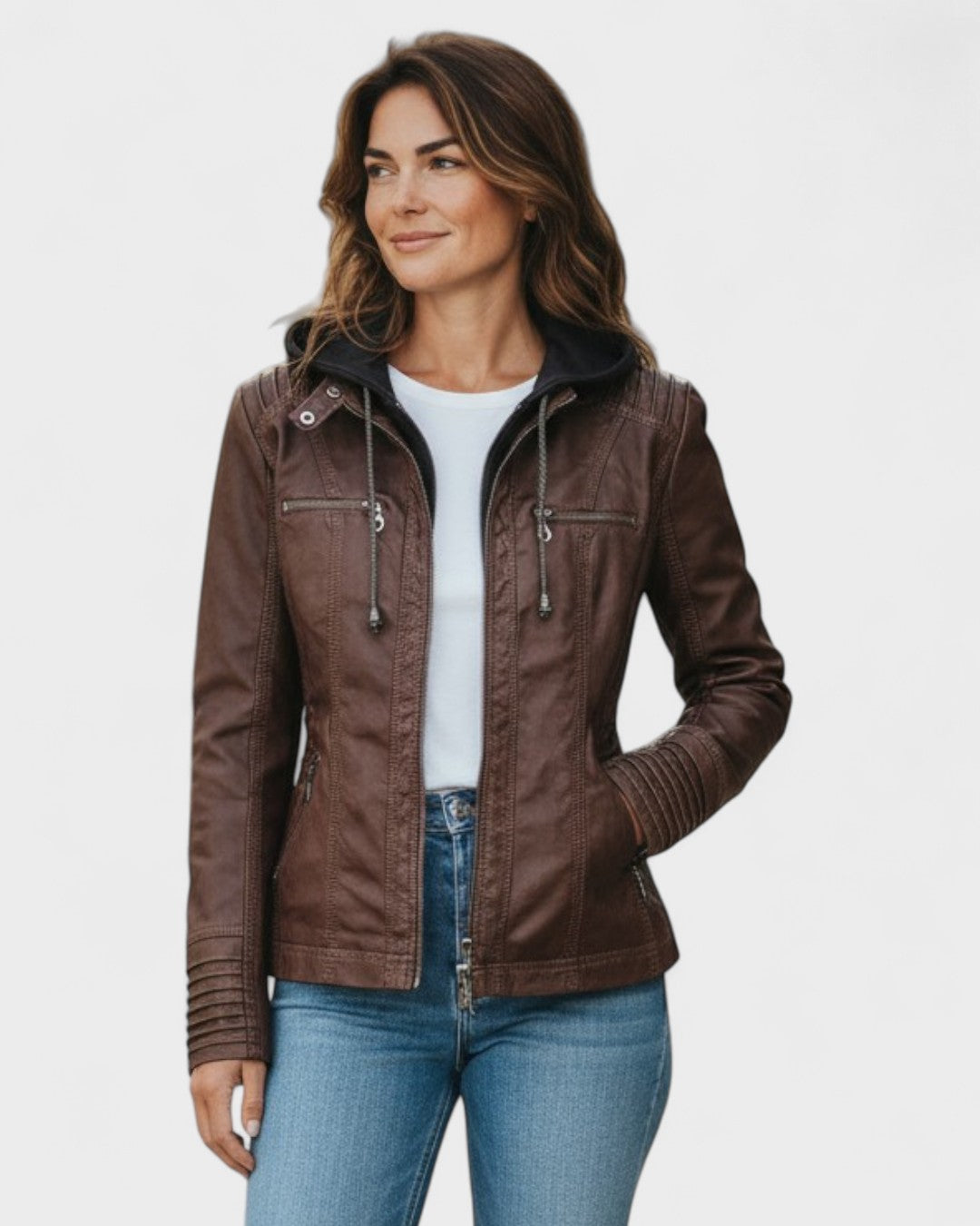 Alberte™ | Veste en cuir