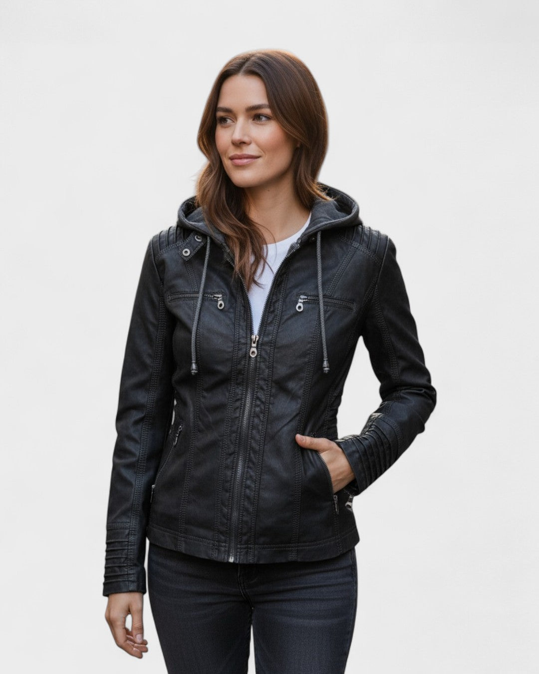 Alberte™ | Veste en cuir
