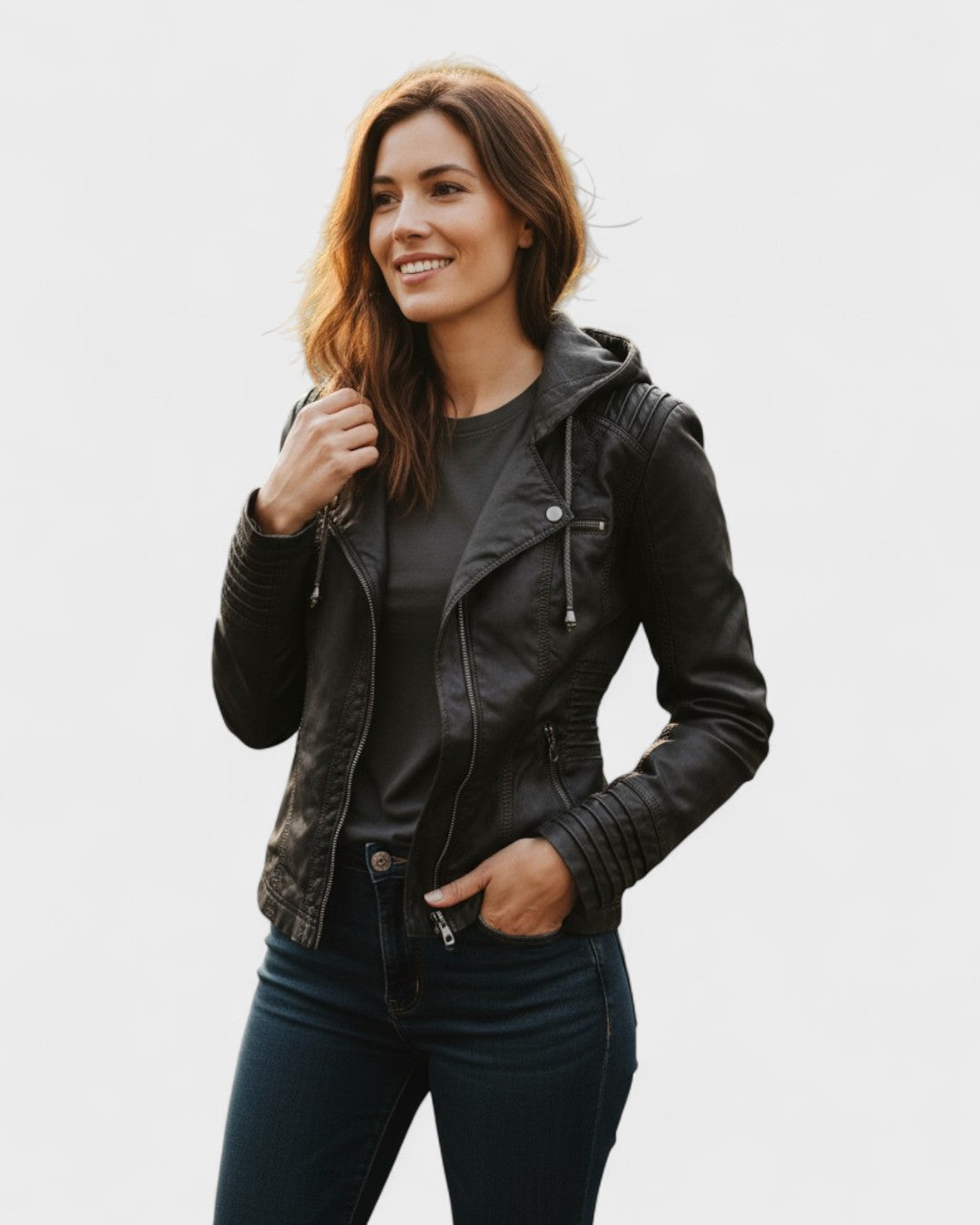 Alberte™ | Veste en cuir