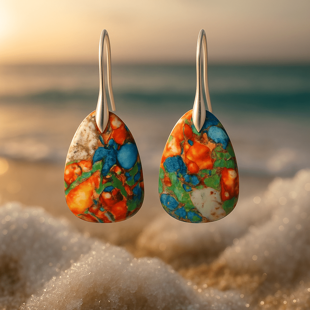 Amalie | Boucles d'oreilles colorées