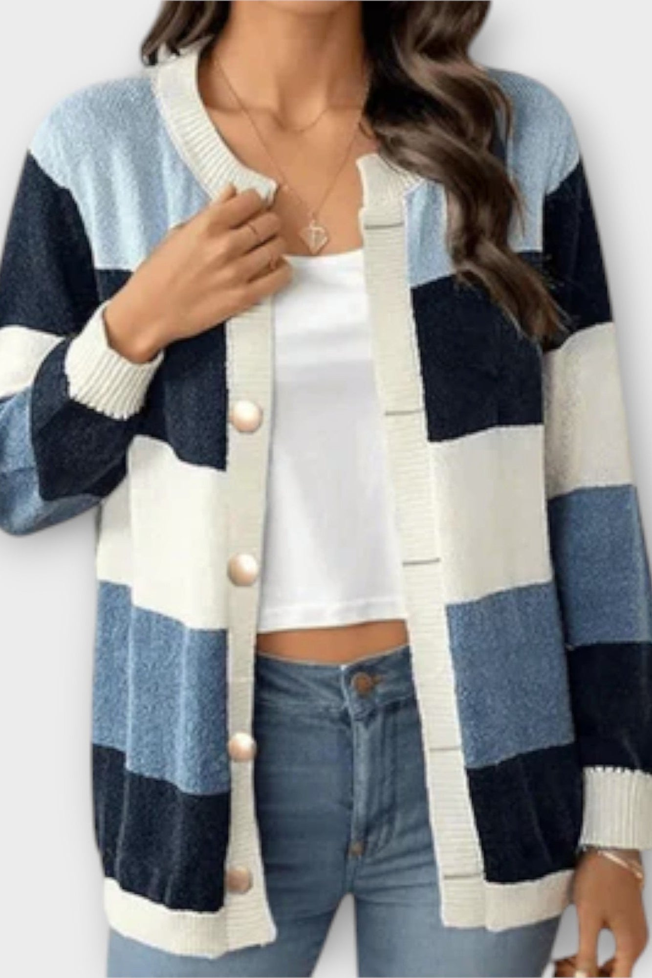 Amalie | Cardigan à Rayures