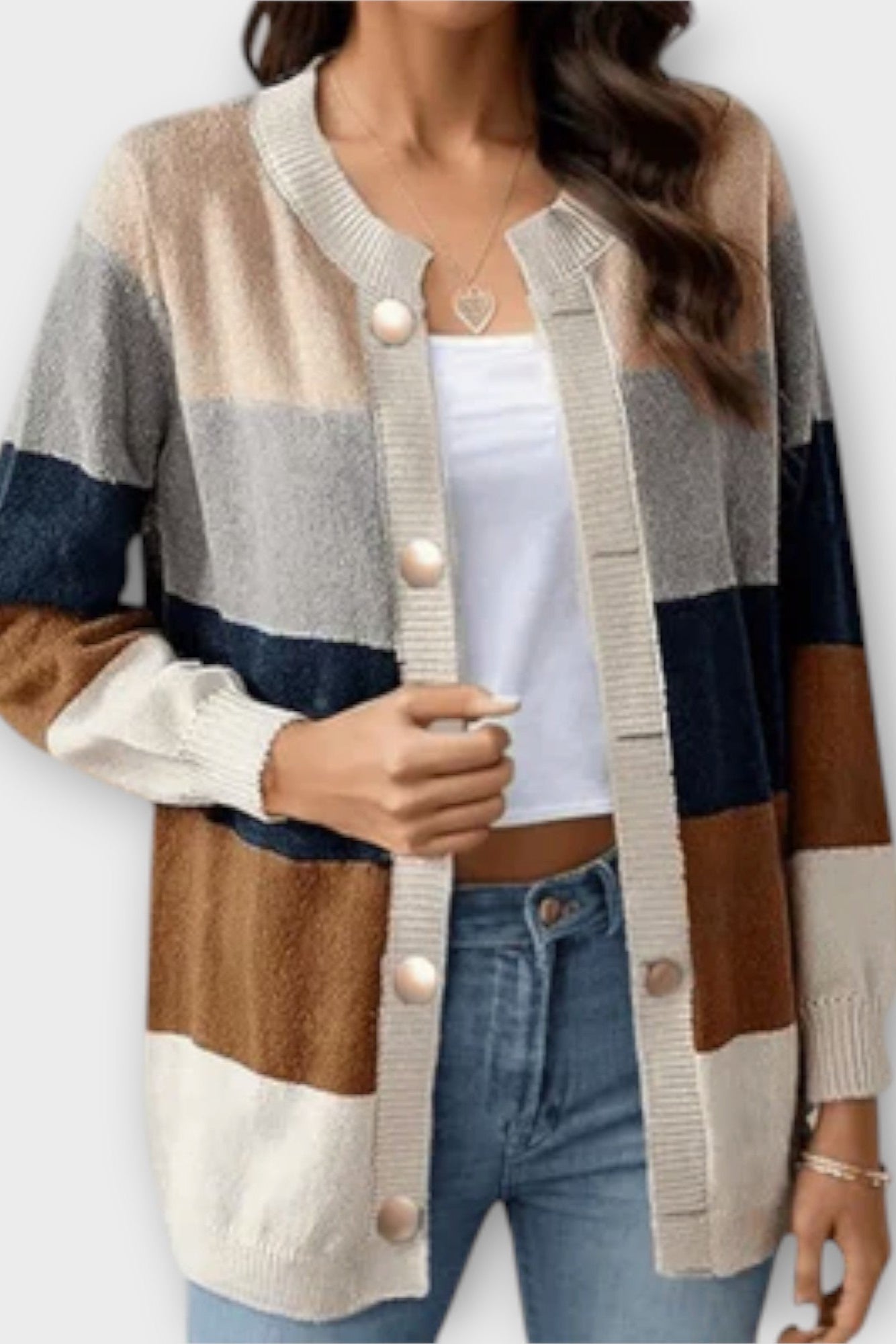 Amalie | Cardigan à Rayures
