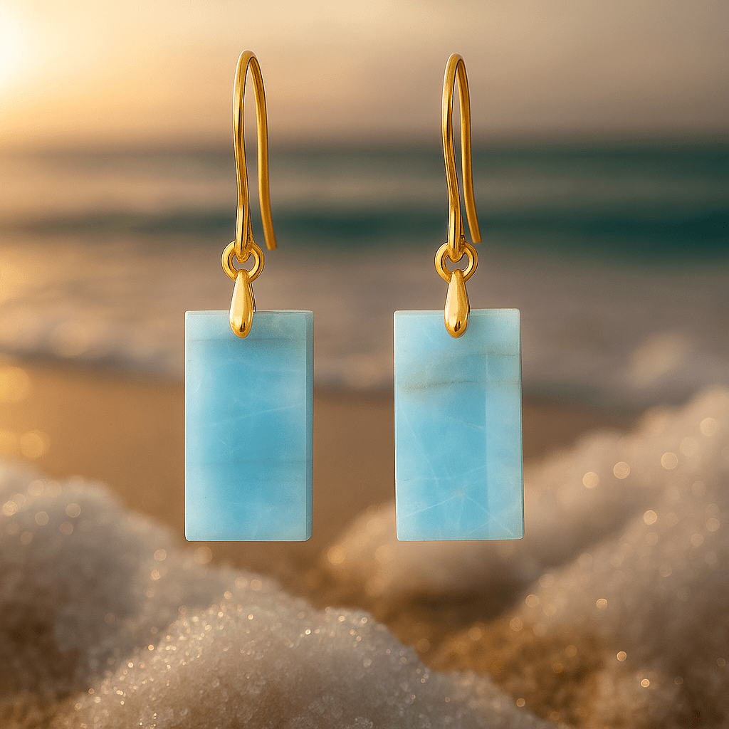 Anna | Boucles d'Oreilles Bleues