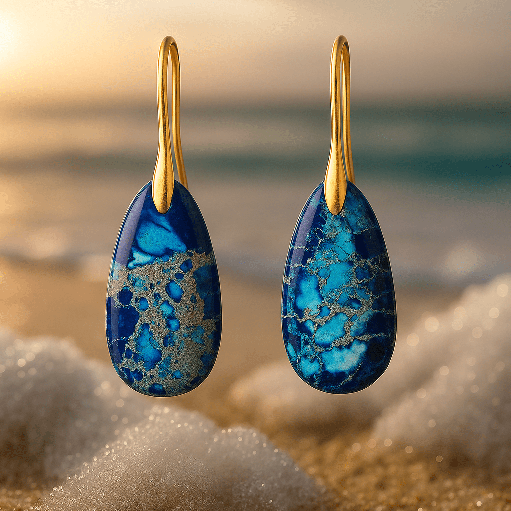 Astrid | Boucles d'oreilles bleues