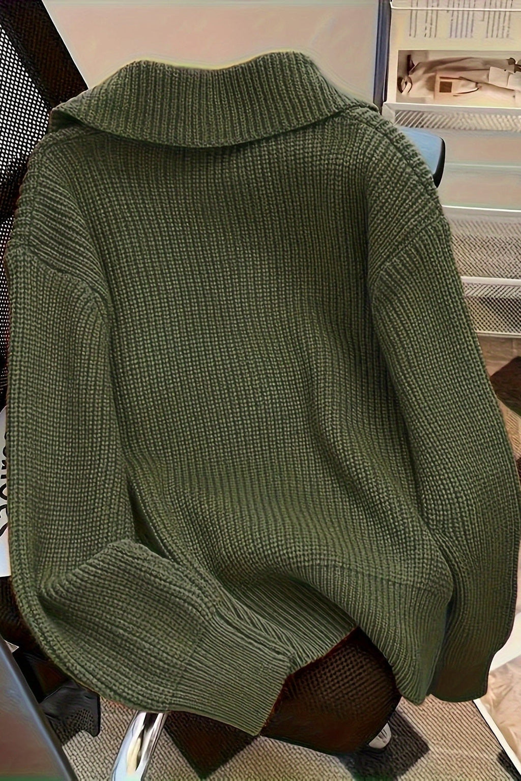 Astrid | Cardigan Vert Olive