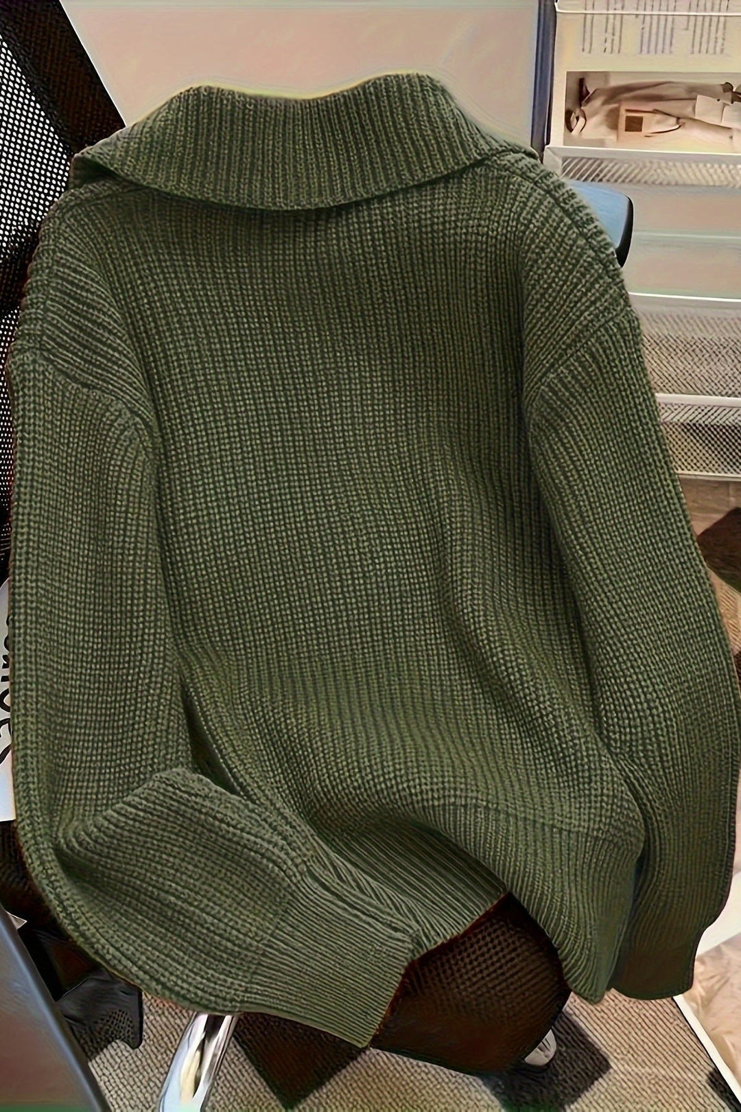 Astrid | Cardigan Vert Olive