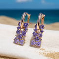 Augusta | Boucles d'oreilles Violettes