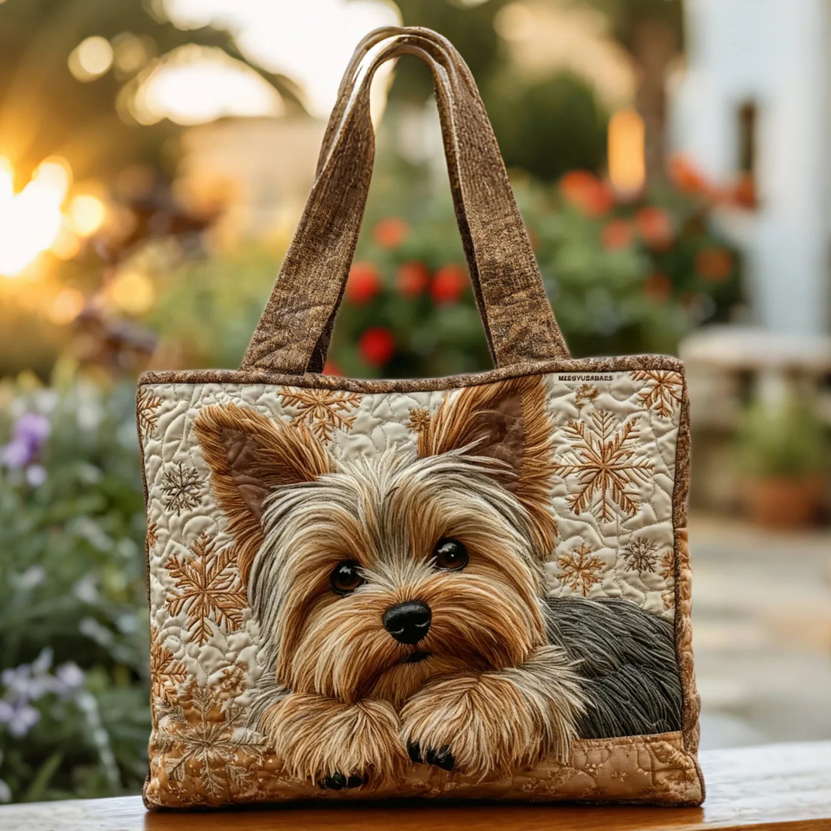 Yorkie - Sac Tote Rembourré Chic