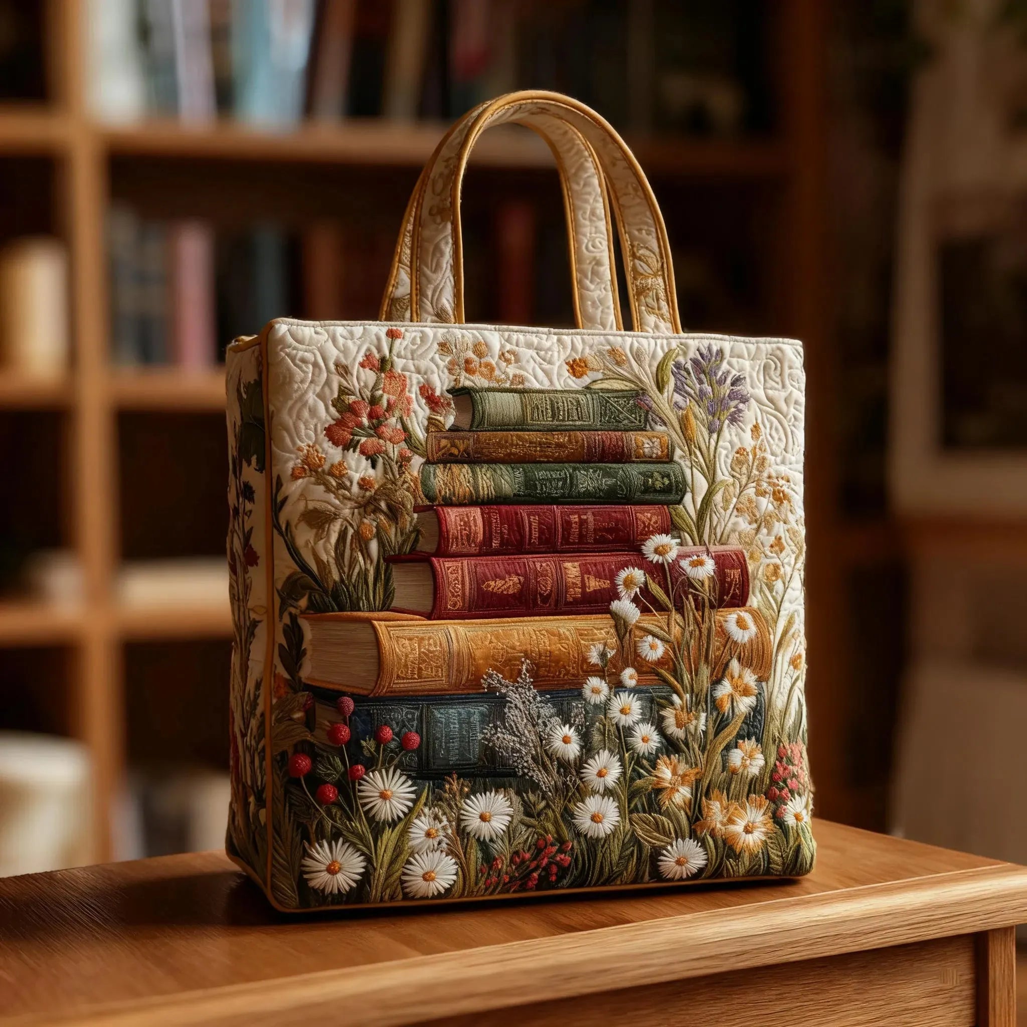 Lila - Sac Tote Matelassé Floral