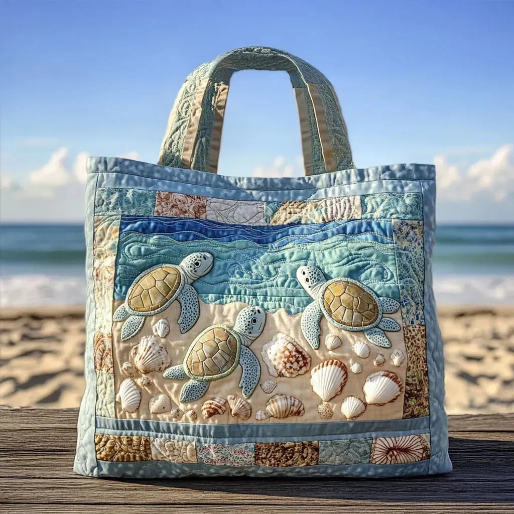 Tortue - Sac Tote Rembourré Festif
