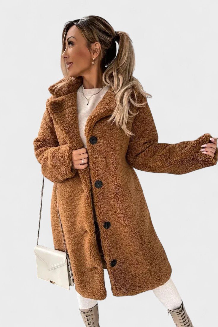 Birgitte™ | Élégante veste teddy au design luxueux