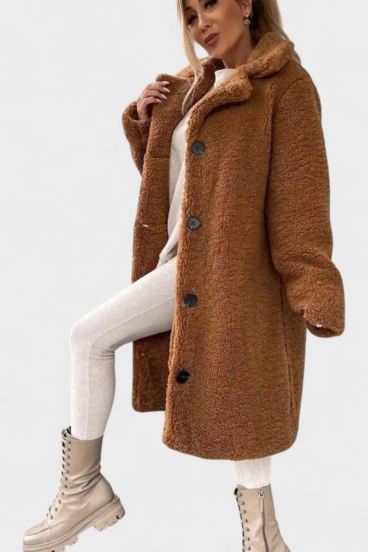 Birgitte™ | Élégante veste teddy au design luxueux