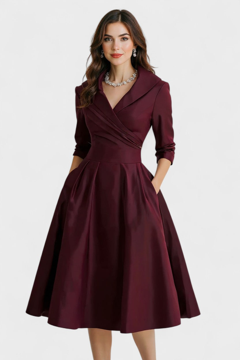 Ceryn | Robe Midi en Satin