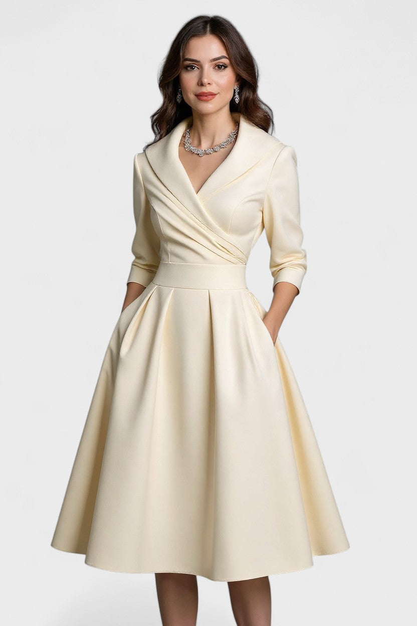 Ceryn | Robe Midi en Satin