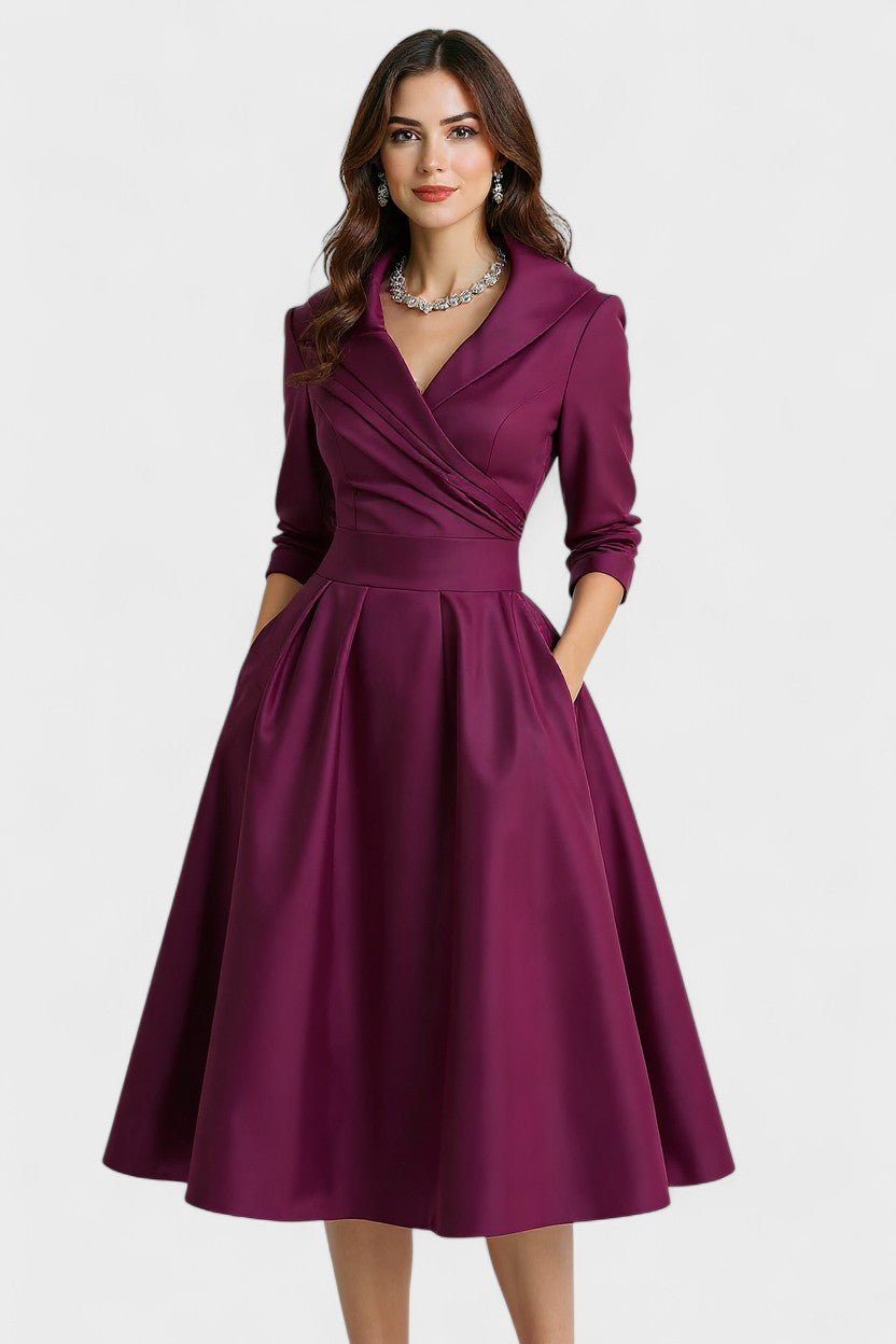 Ceryn | Robe Midi en Satin