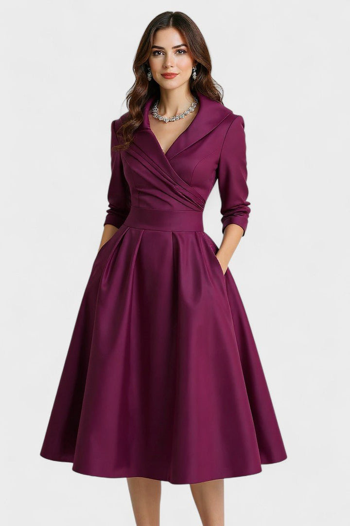 Ceryn | Robe Midi en Satin