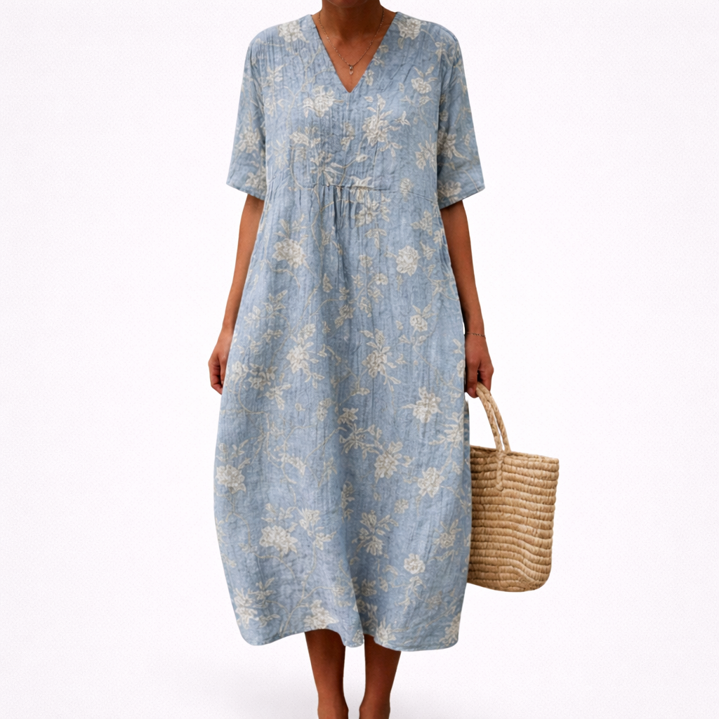 Line - Robe d’Été Imprimée Flatteuse