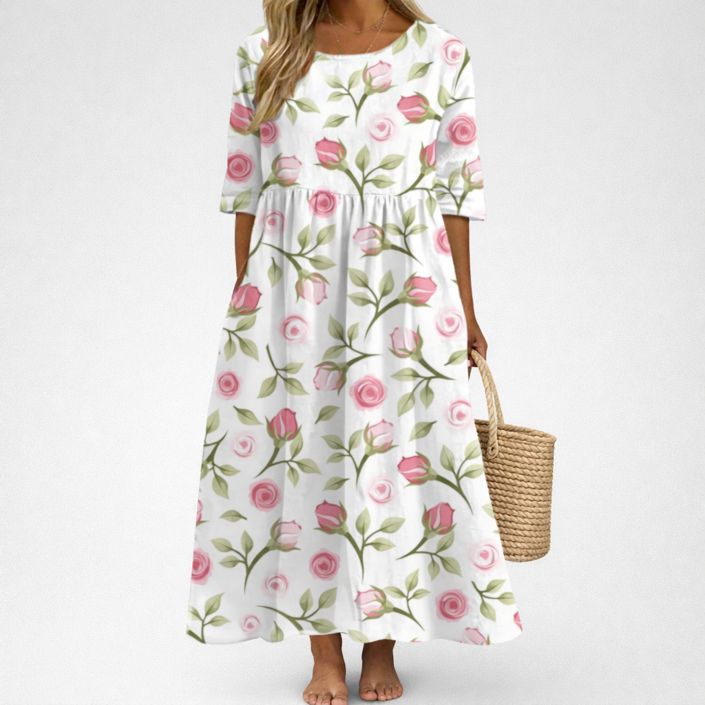 Thais - Robe longue fluide chic et confortable
