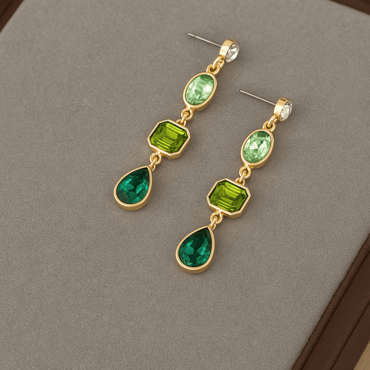 Ditte | Boucles d'oreilles vertes