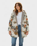 Elena | Veste Boho Florale en Sherpa