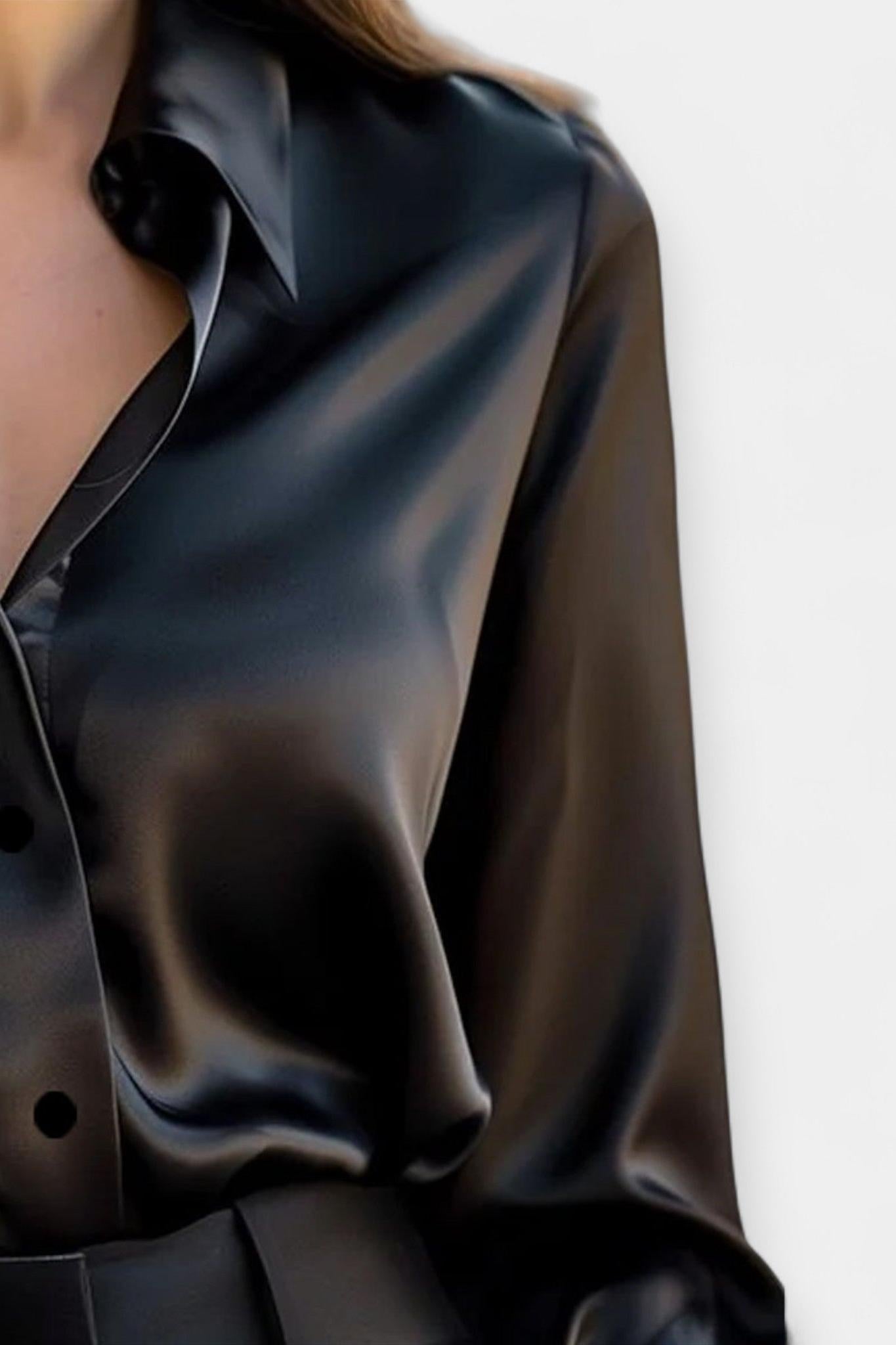 Ellen | Chemise en satin