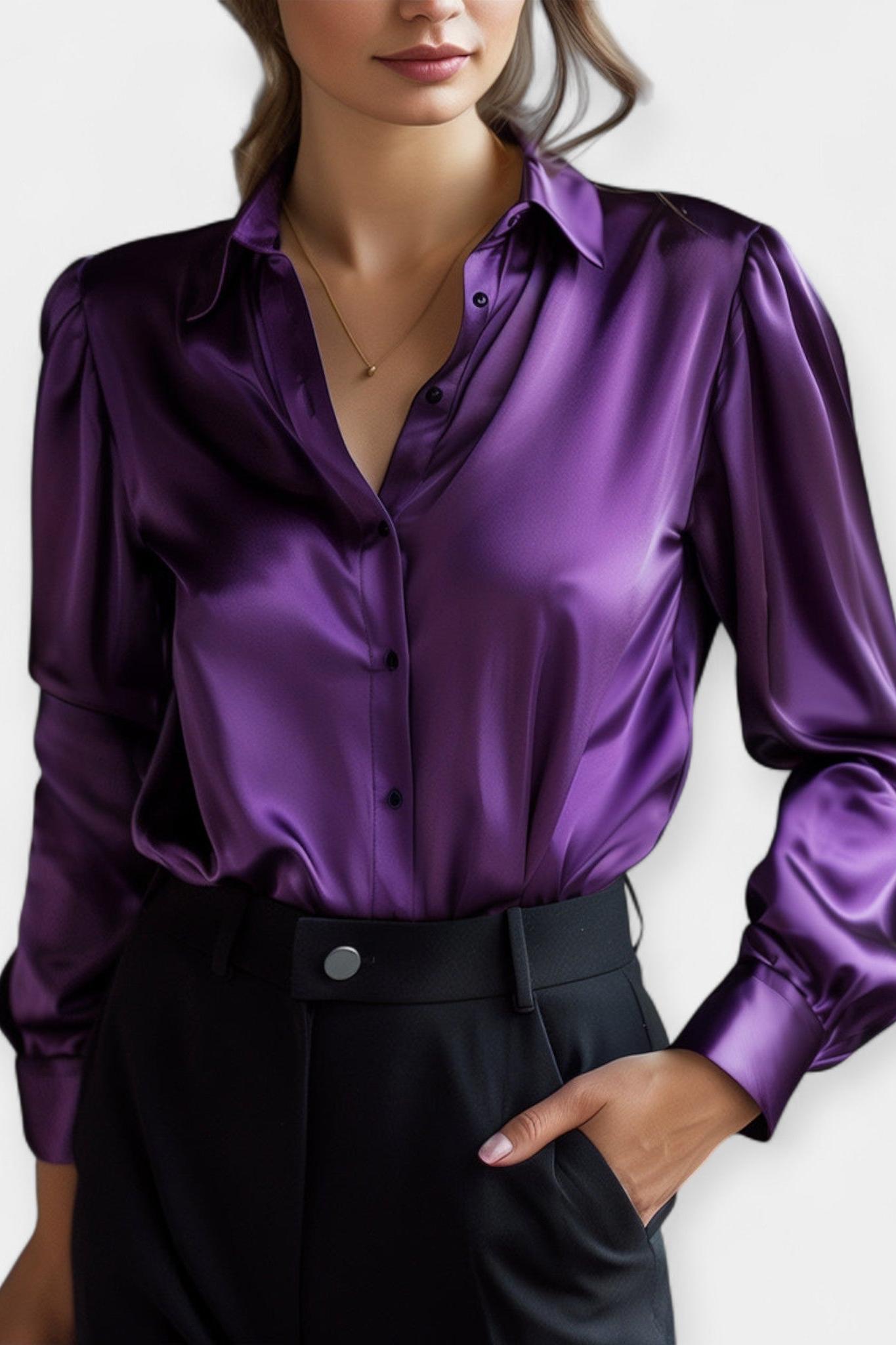 Ellen | Chemise en satin