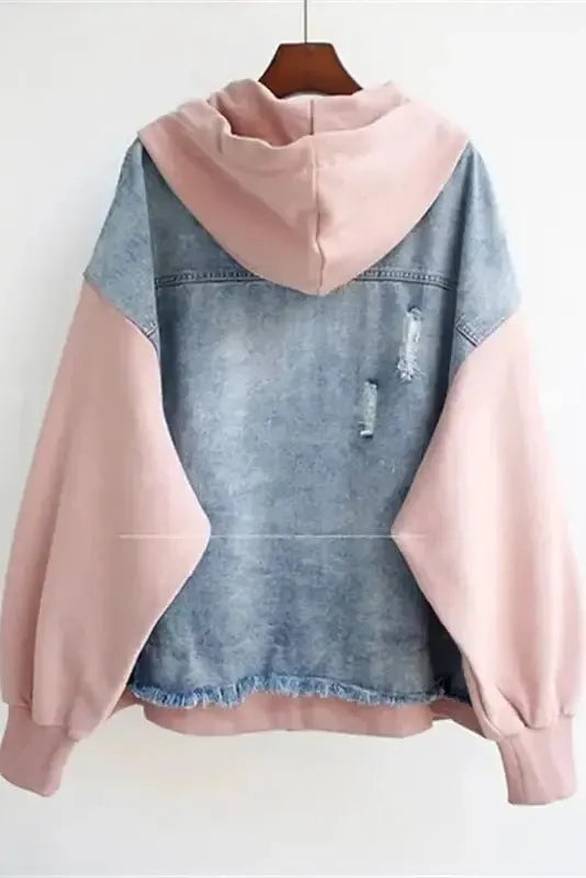 Ellen | Veste en jean bicolore