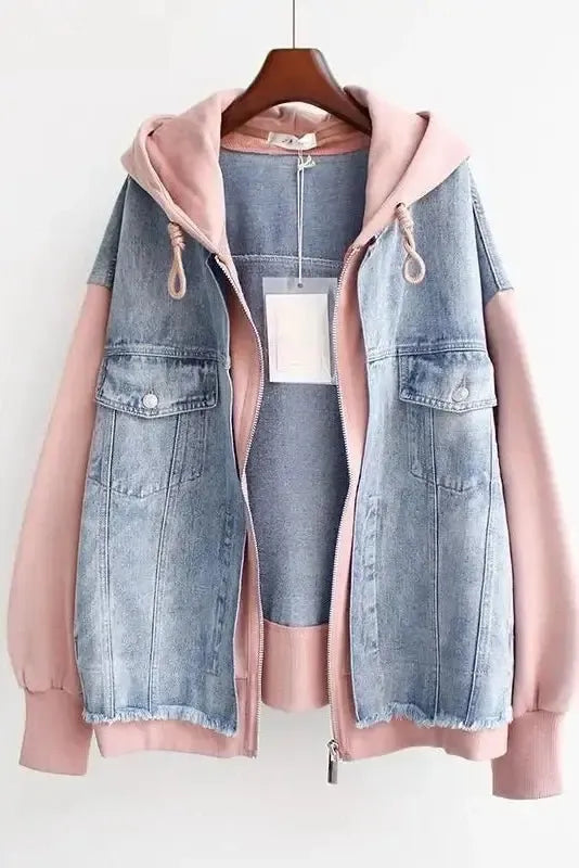 Ellen | Veste en jean bicolore