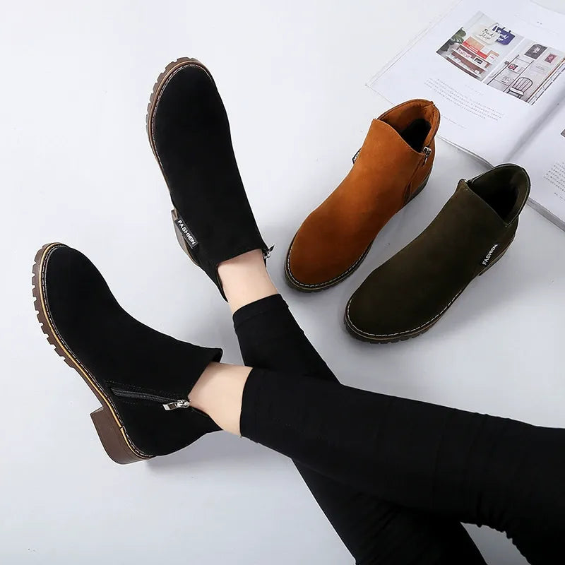 Emilia™ | Bottes d'hiver classiques à talon bas