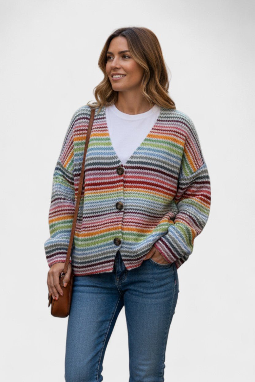 Fran™ | Cardigan vif avec boutons