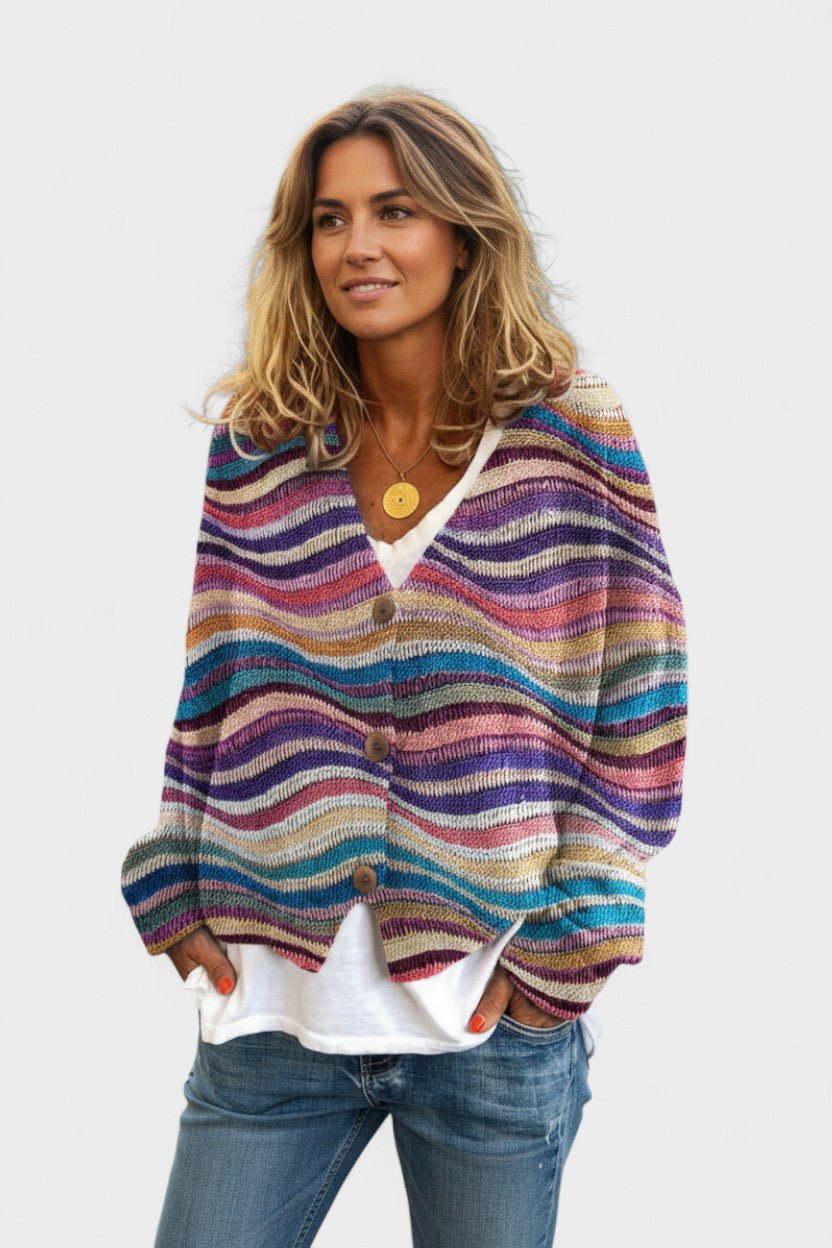 Fran™ | Cardigan vif avec boutons