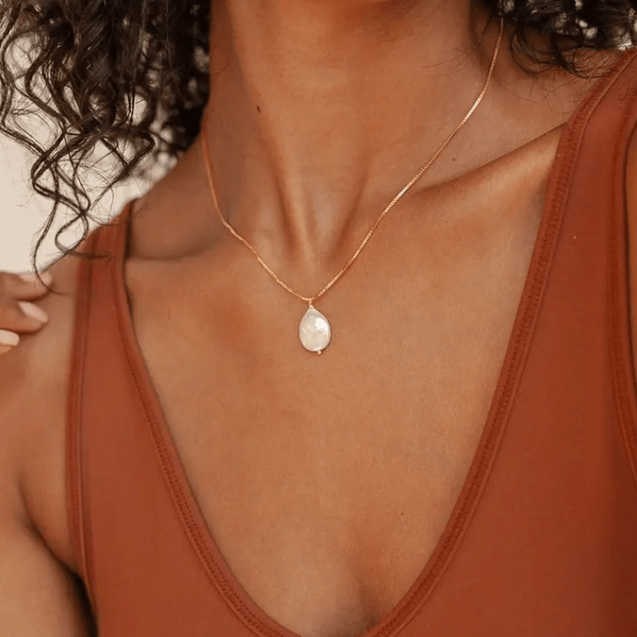 Freja | Collier avec Bord Doré
