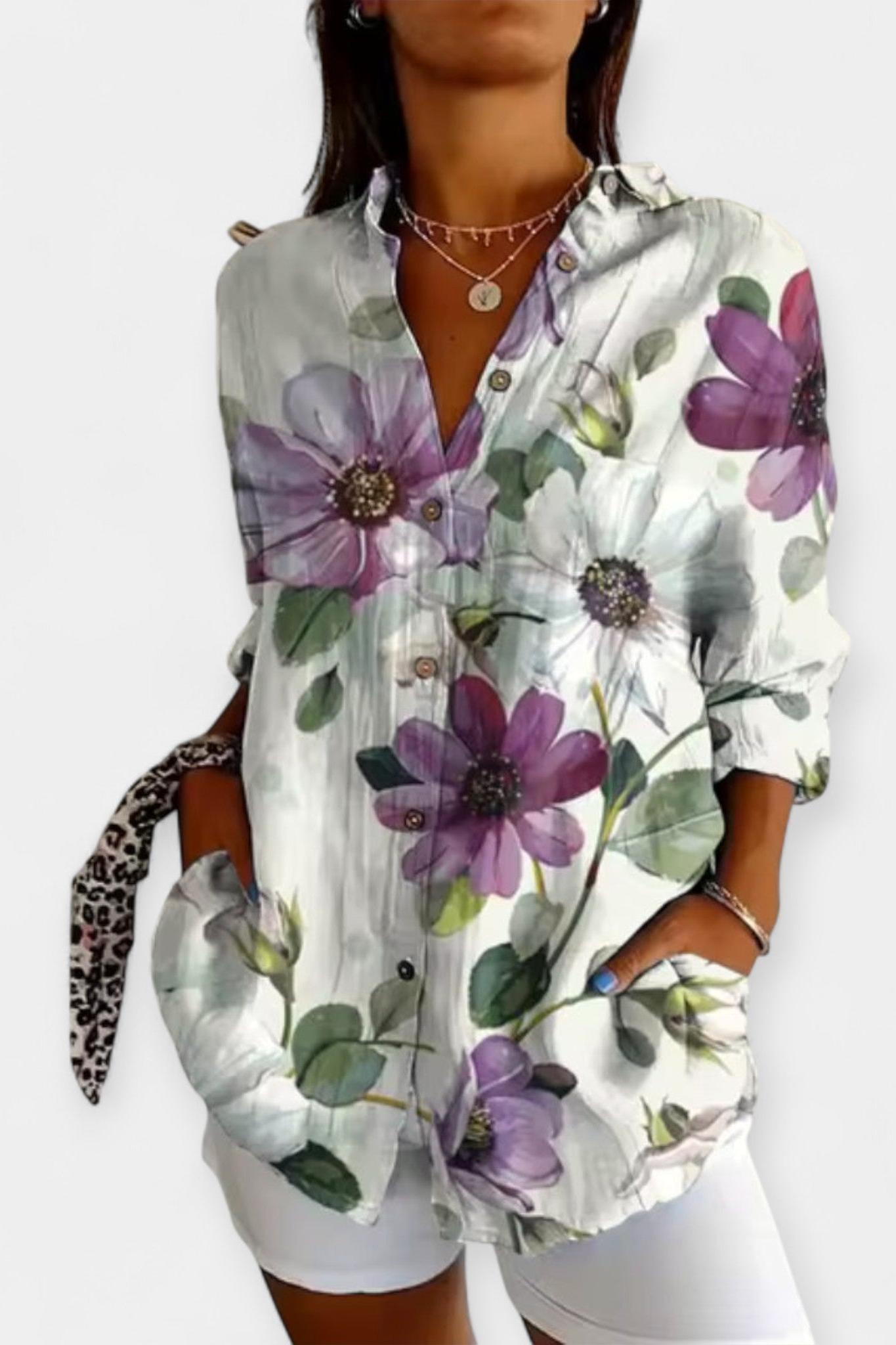 Frida | Chemise à imprimé floral