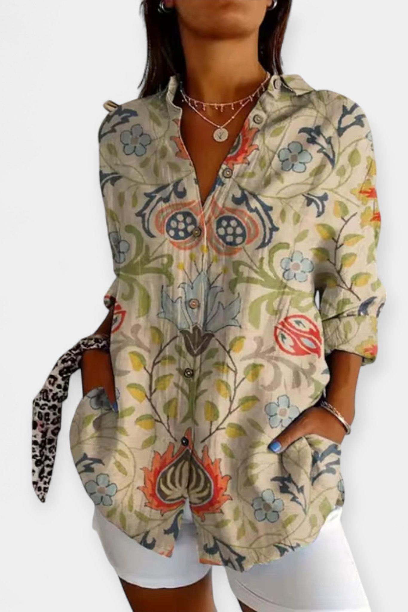 Frida | Chemise à imprimé floral
