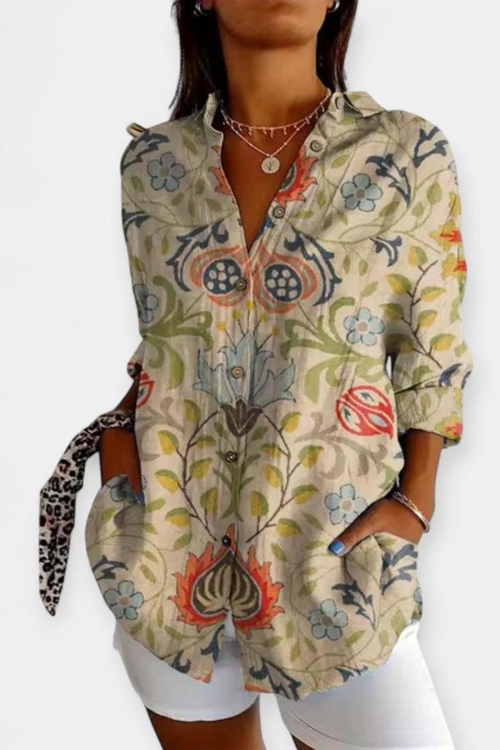 Frida | Chemise à imprimé floral