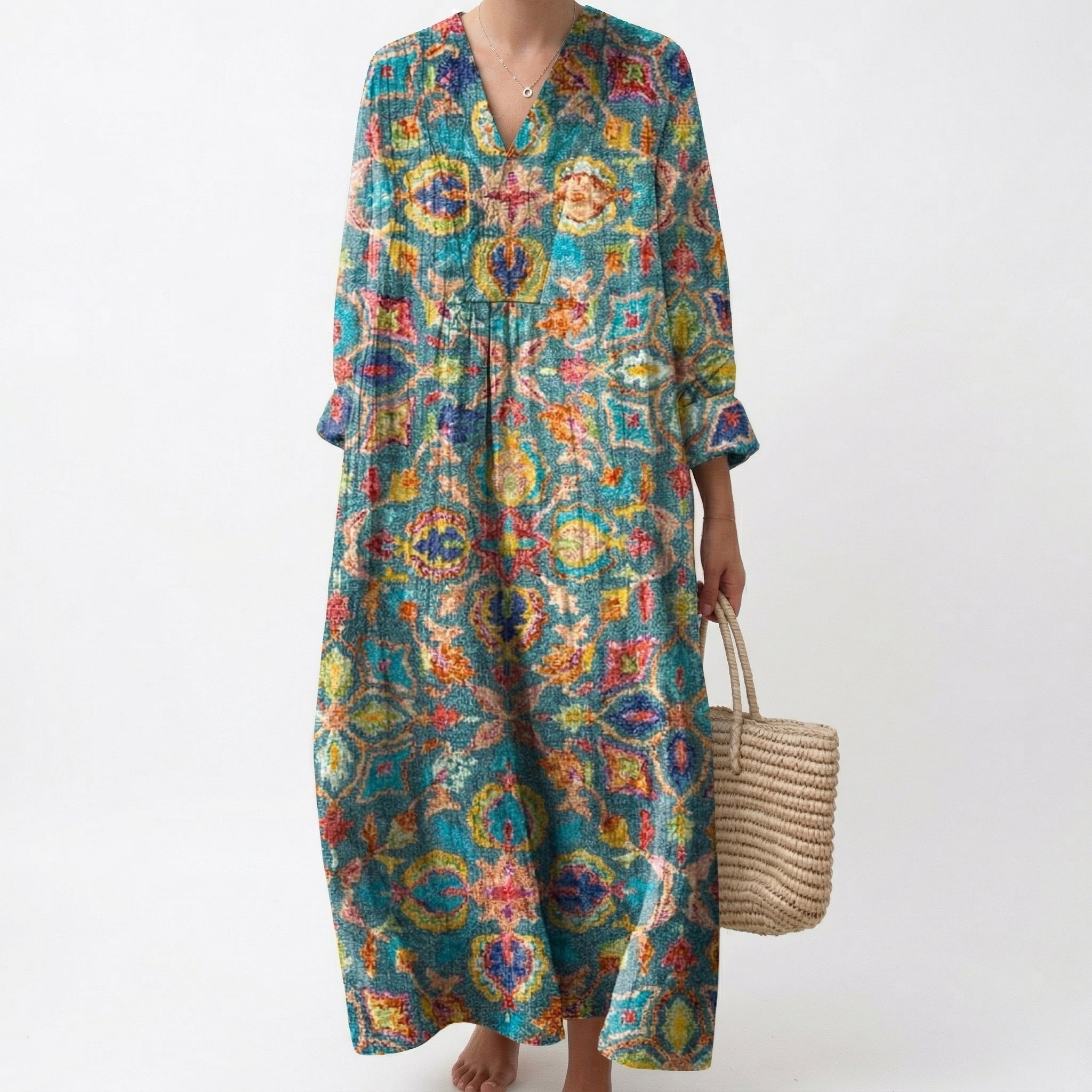 Capucine - Robe d’Été Imprimée Flatteuse
