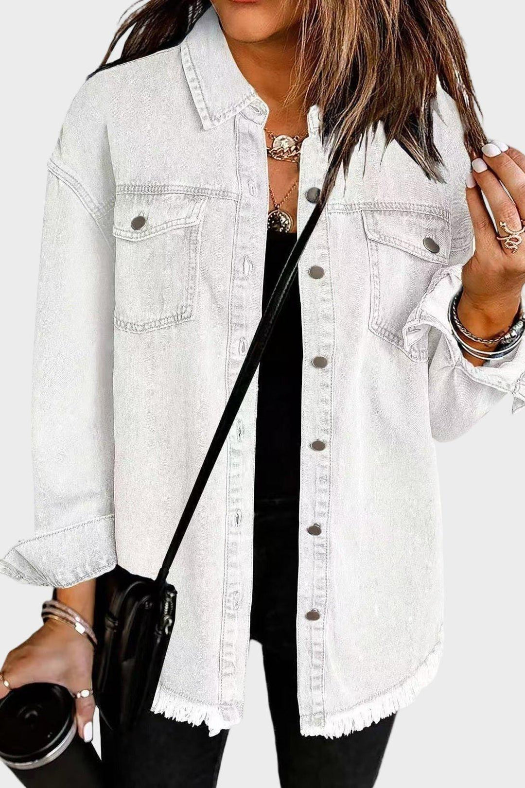 Gry | Veste en jean blanche